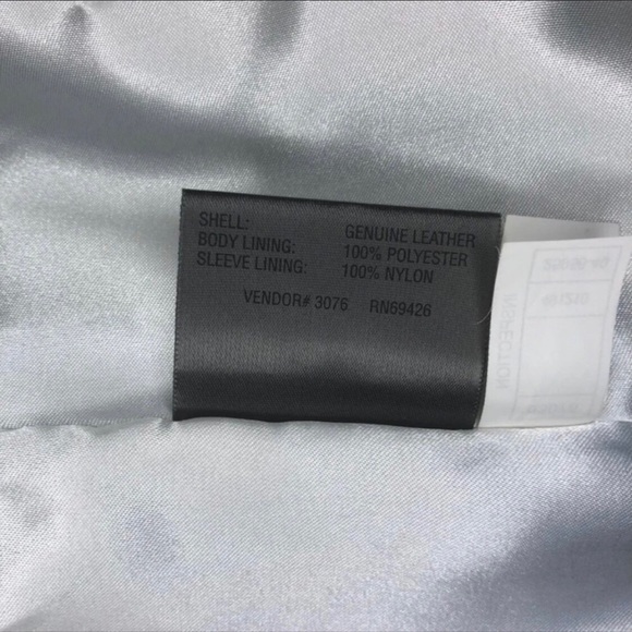 Leather Turquoise distressed Biker Jacket NWOT - Picture 9 of 11